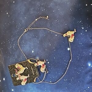 Decorative Rooster jewelry set